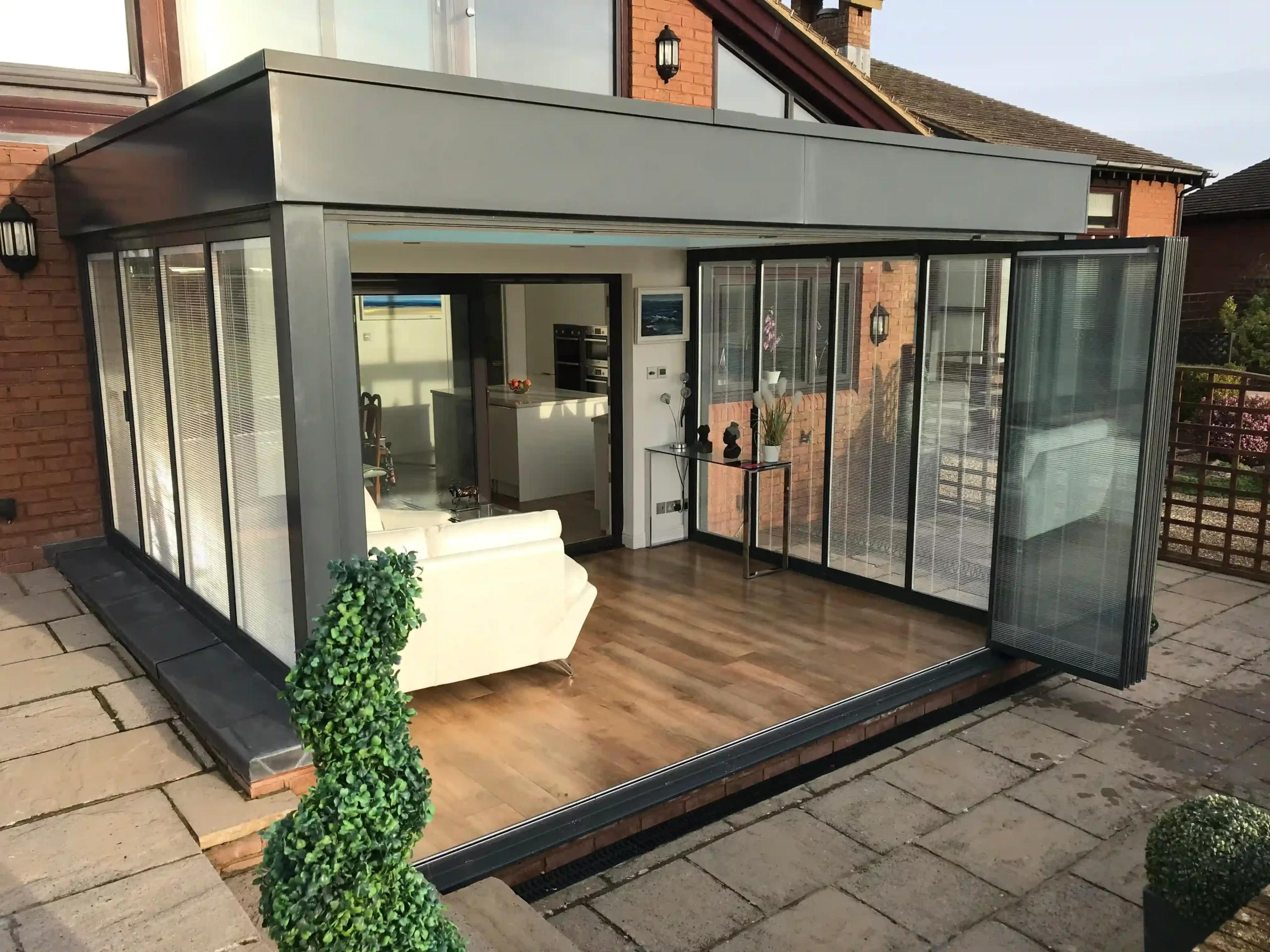 slim bi folding glass patio doors, slimmest in UK