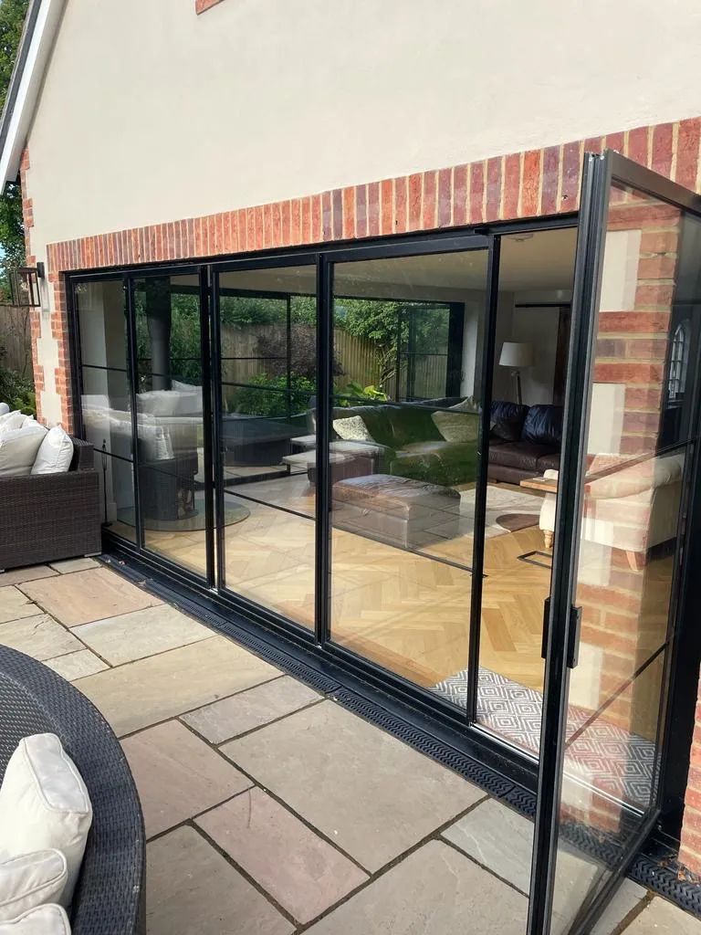Tilt and slide patio doors installed in a home in the UK