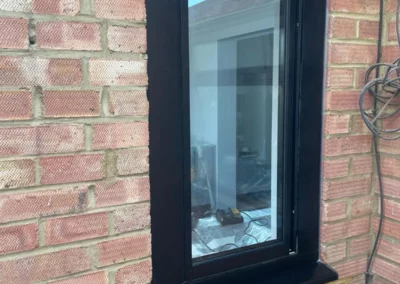 Ultra slim sliding glass window