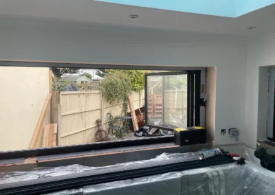 Ultra slim sliding glass doors