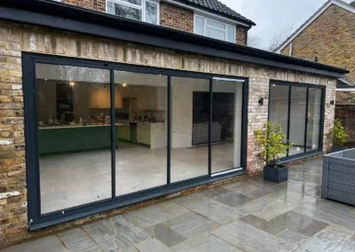 Thin frame external patio bifold doors