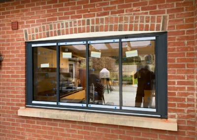 Ultra thin bifold windows