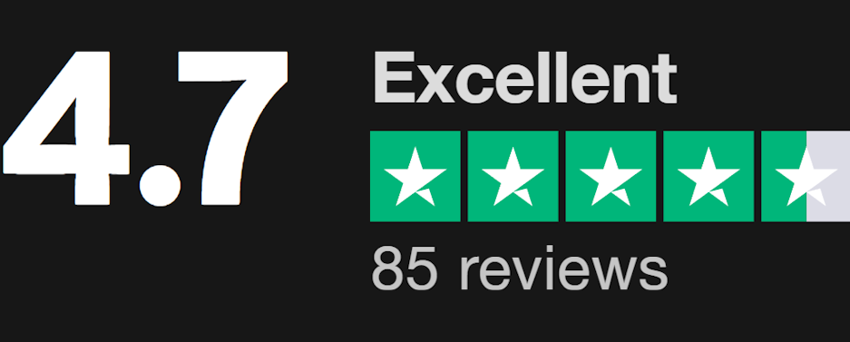 Trustpilot rating 4 stars Great