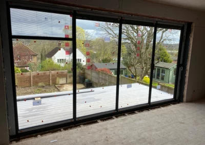 custom slide and turn doors first floor