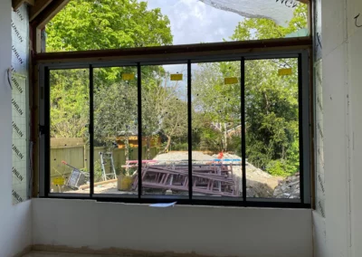 ultra slim slide and turn bifold doors closed