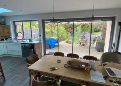 ultraslim slide and turn doors kitchen
