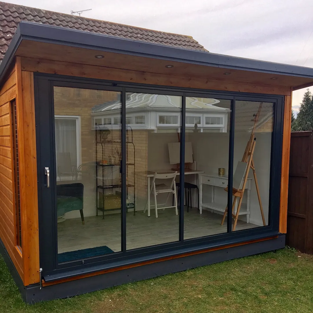 Bifold summerhouse doors