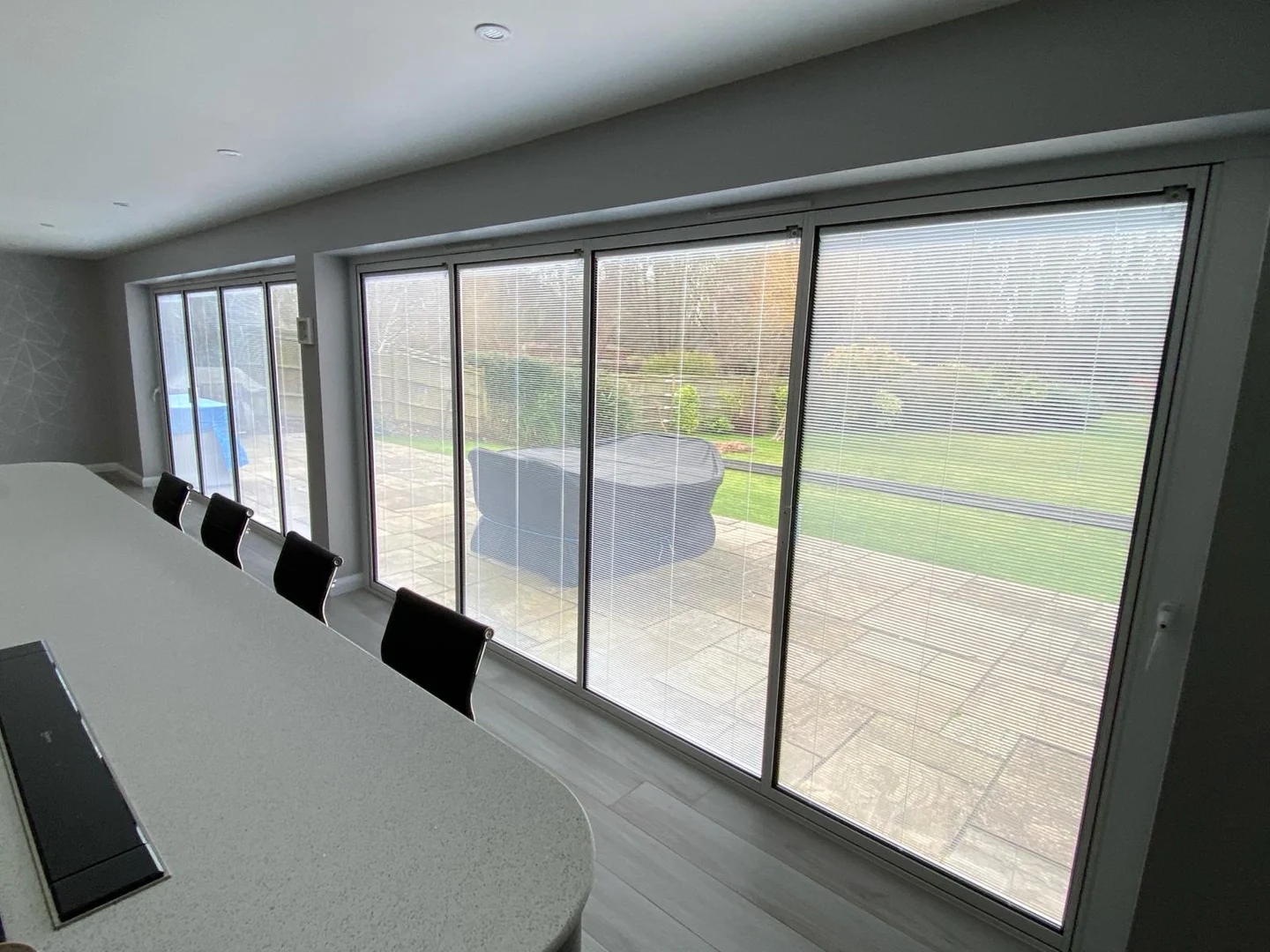 custom made sliding doors with blinds