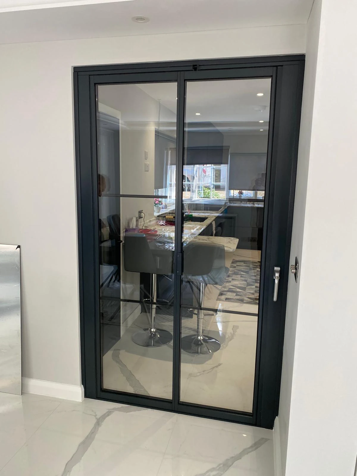 compact crittall style bifold doors