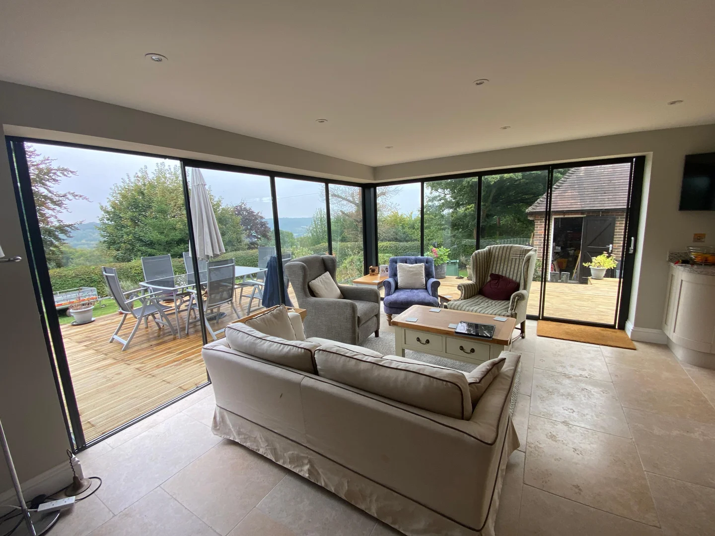 corner patio doors