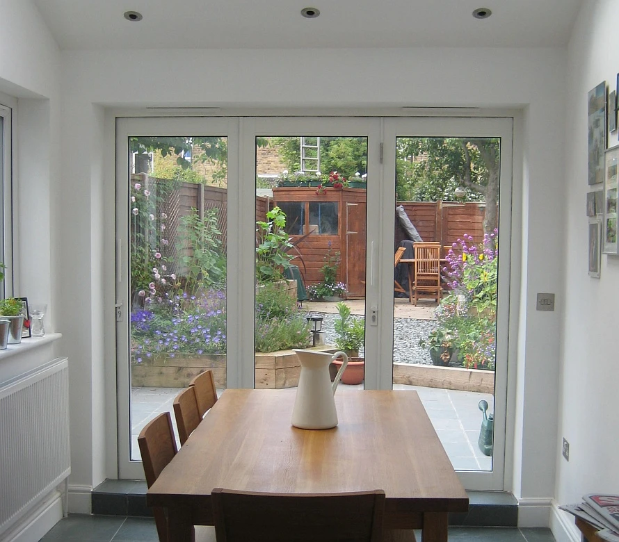 aluminium concertina glass doors