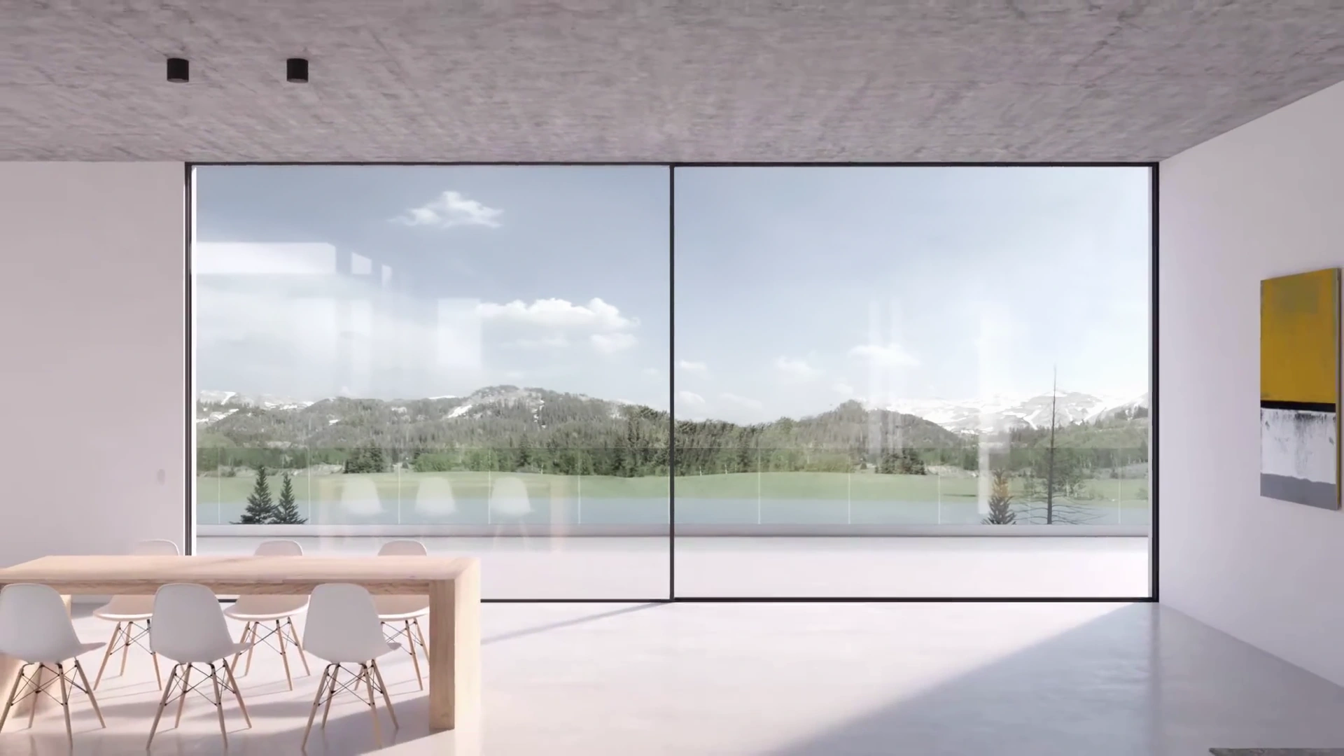 large slim profile aluminium sliding doors
