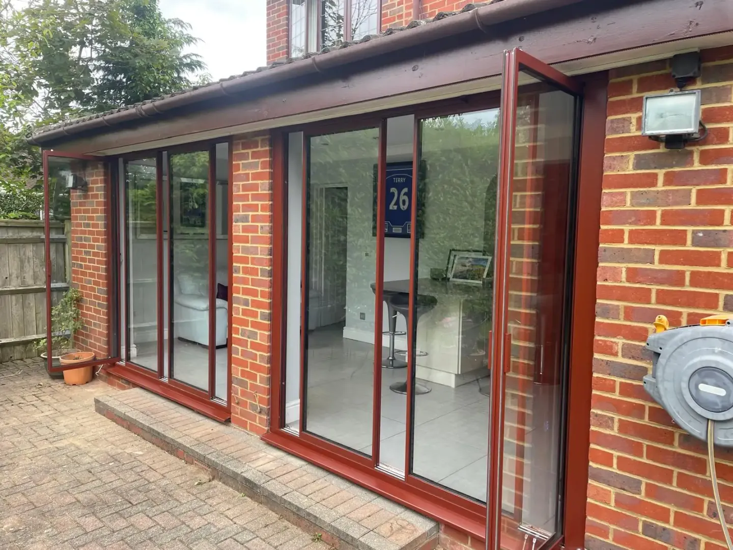 powder coated aluminium doors