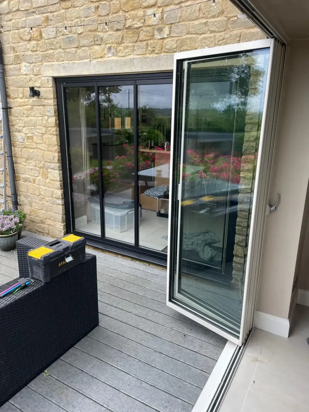 bifold aluminium glass doors