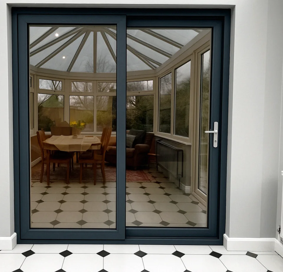 grey internal sliding doors narrow
