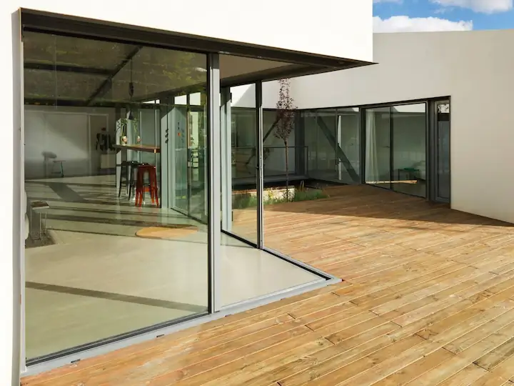 zero threshold sliding patio doors